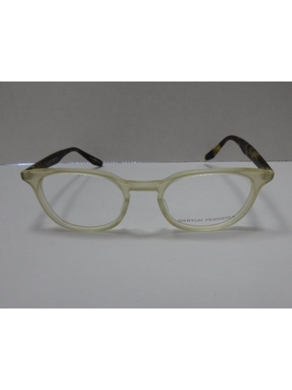 Barton Perreira Eyeglasses White James Tortoise Japan 49-20-145 NEW